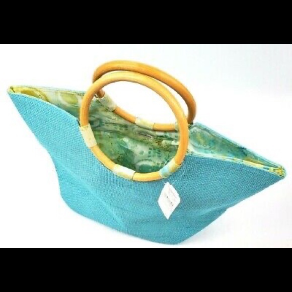 NWT Neiman Marcus straw tote - Picture 1 of 10